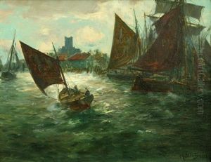 Duisburger Hafen by Franz Mueller-Gossen
