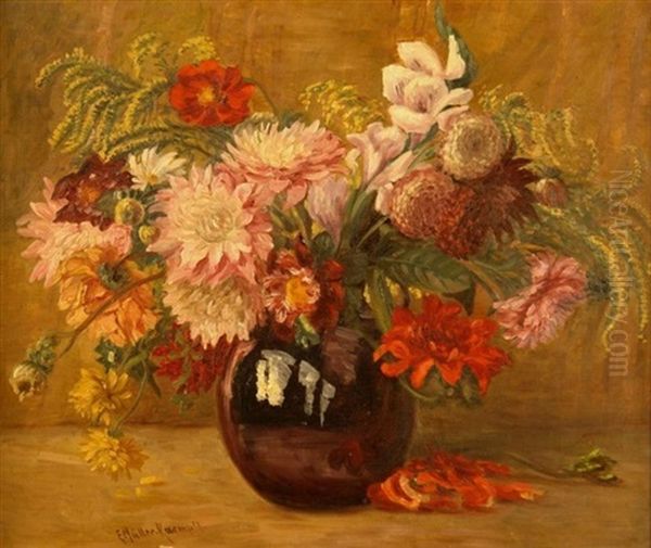 Blumenstilleben Mit Dahlien - view 1