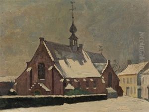 Wintry Village by Paul Mueller-Kaempff
