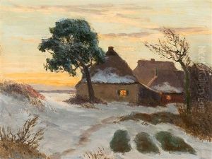 Evening Landscape by Paul Mueller-Kaempff
