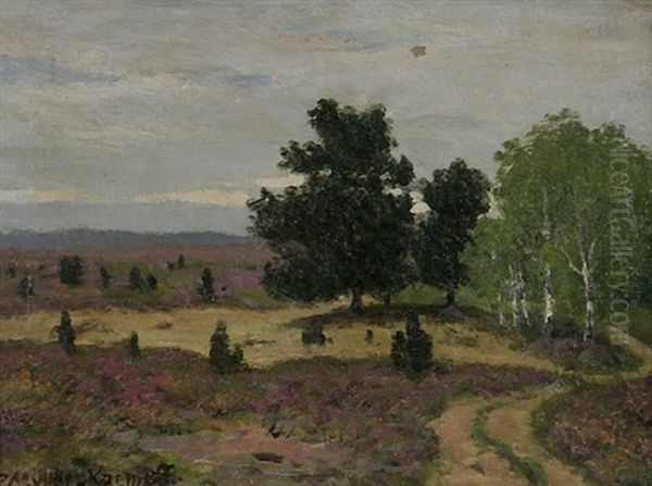Heidelandschaft Mit Birken- Und Weiterer Baumgruppe - view 1