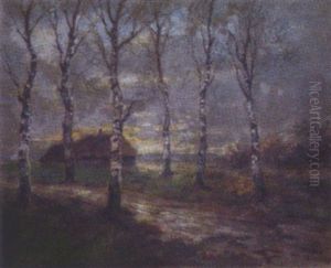 Moorlandschaft Am Abend by Paul Mueller-Kaempff
