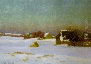 Winter Auf Dem Fischland by Paul Mueller-Kaempff