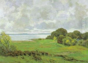 Katen Am Bodden Unter Aufklarendem Himmel