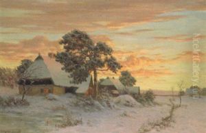 Bauernhauser Im Schnee Bauernhauser Im Schnee