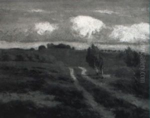 Heidelandschaft by Paul Mueller-Kaempff