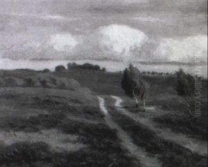 Heidelandschaft by Paul Mueller-Kaempff