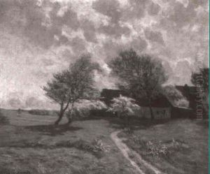 Nordeutscher Bauernhof Im Fruhling