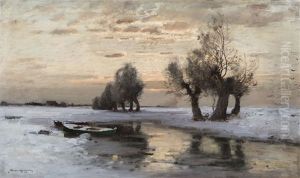 Winterlandschaft by Konrad Alexander Mueller-Kurzwelly