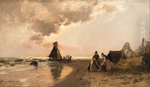 Am Strand by Konrad Alexander Mueller-Kurzwelly