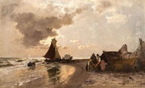 Am Strande by Konrad Alexander Mueller-Kurzwelly