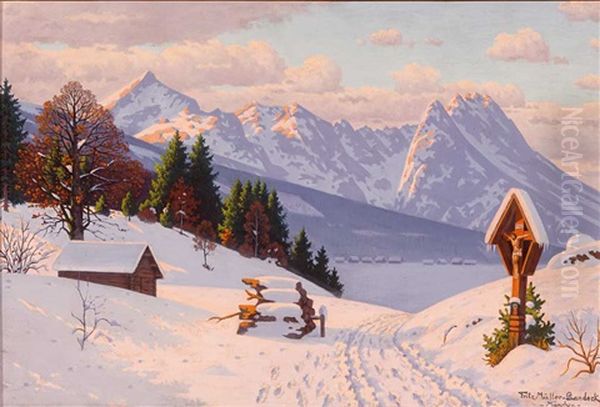 Prachtvolle Hochgebirgslandschaft Im Winter - view 1