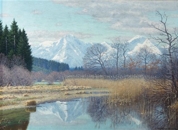 Landscape In The Alpine Foothills - view 1