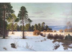 Winter Landscape by Fritz Mueller-Landeck