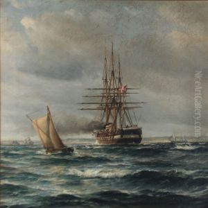 Seascape With The Danish Frigate Jylland