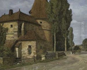 Das Rodelseer Tor In Iphofen by Karl Hermann Mueller-Samerberg