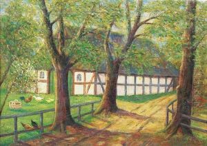 Niedersachsenhof Im Fruhling by Ernst Mueller-Scheessel