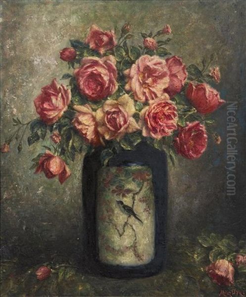 Still Life With Pink Roses - view 1