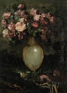 Blumenstillleben by Anton Mueller-Wischin