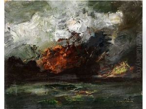 Sturmlandschaft by Anton Mueller-Wischin