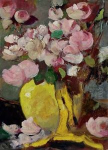 Blumenstillleben by Anton Mueller-Wischin