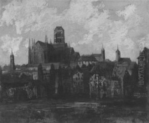 Ansicht Von Danzig by Anton Mueller-Wischin