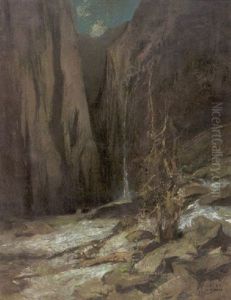 Halsenschlucht by Anton Mueller-Wischin