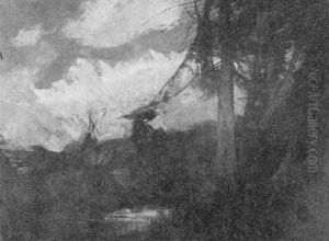 Wald by Anton Mueller-Wischin