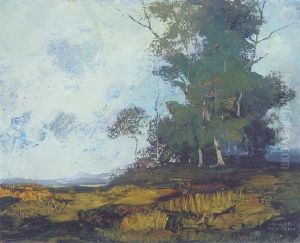 Romantische Landschaft by Anton Mueller-Wischin