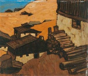 Mountain Village by Oskar Mulley