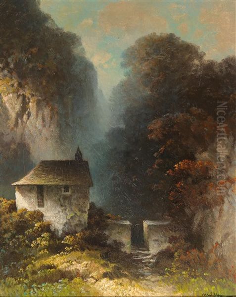Autumnal Landscape With Chapel - view 1