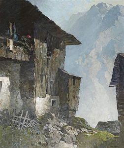 A Mountain Farm by Oskar Mulley
