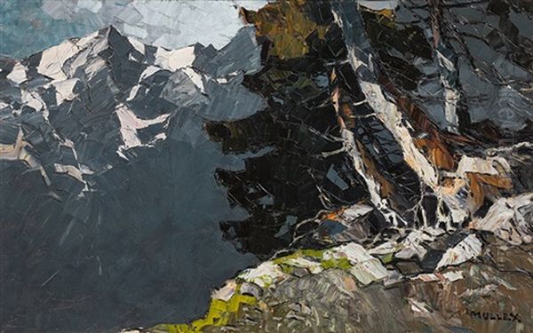 Mountain Landscape With Trees - view 1