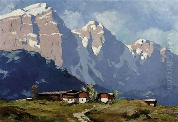 Gehoft In Einer Hochgebirgslandschaft - view 1