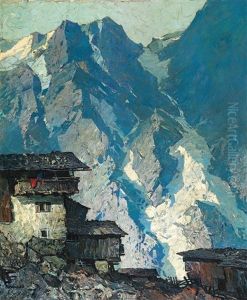 Homestead In The Mountains by Oskar Mulley