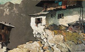 Isolated Homestead In The Mountains by Oskar Mulley