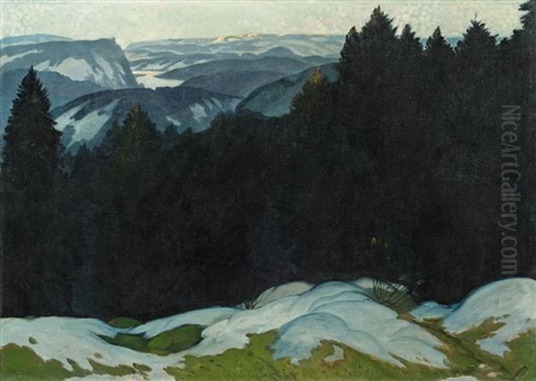 Gebirgslandschaft Im Vorfruhling - view 1
