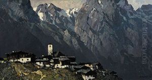 Sudtiroler Bergdorf by Oskar Mulley