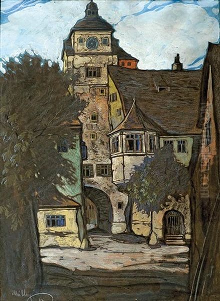 Der Weise Turm Und Das Judentanzhaus In Rothenburg An Der Tauber - view 1