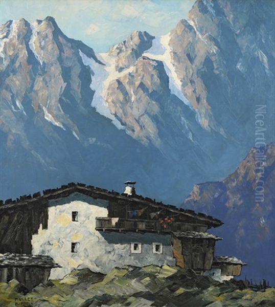 Bergbauernhof Vor Aufragender Gebirgswand - view 1