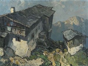 Bauernhof Im Hochgebirge