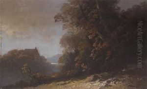 Herbstliche Landschaft by Oskar Mulley