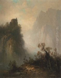 Bergkapelle Im Hochgebirge by Oskar Mulley