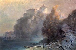 Die Festung Kufstein In Tirol Im Abendlicht by Oskar Mulley