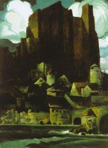 Stadt Mit Festung by Oskar Mulley