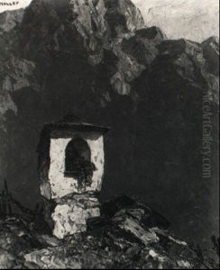 Marterl Im Hochgebirge by Oskar Mulley