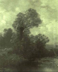 Herbststimmung An Einem Weiher Im Voralpenland by Oskar Mulley