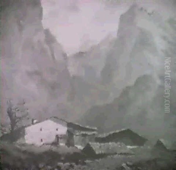 Small Village In The Alps - view 1
