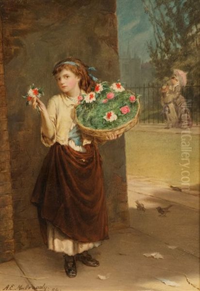 A Street Flower Girl (1884) - view 1