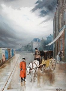 After Rain, Chelsea by Augustus Edwin Mulready